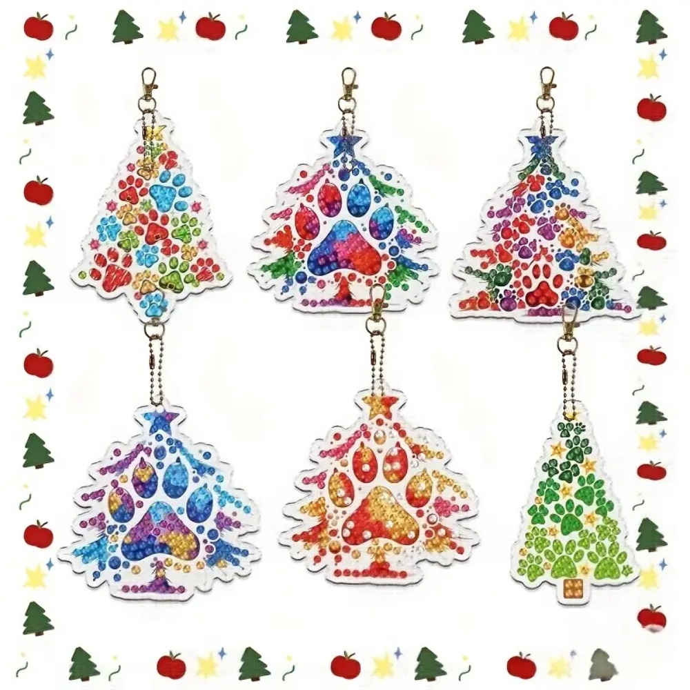 6pcs/Set DIY Christmas Tree Pa - Resin Craft For Beginners recension och pris