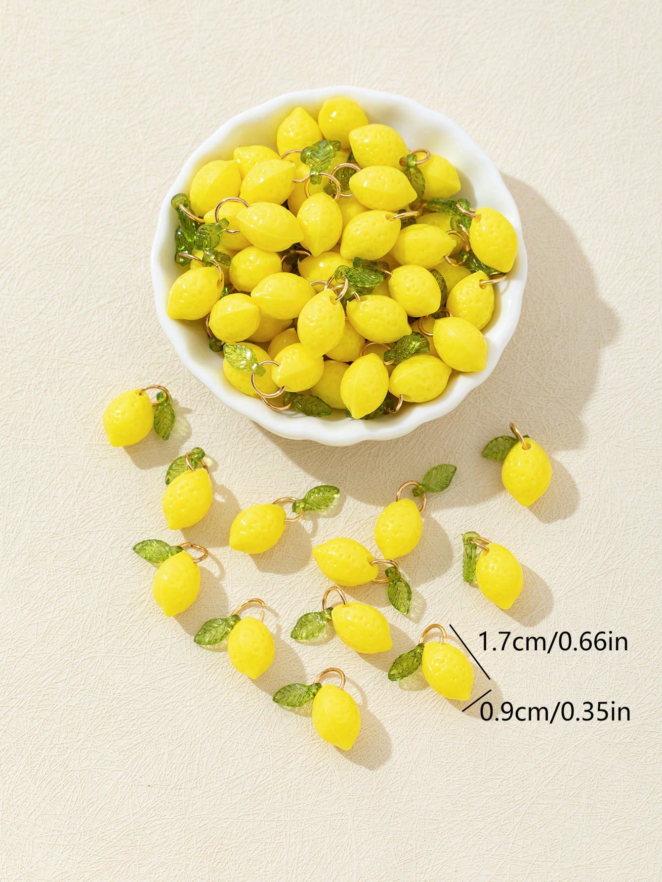 10Pcs 3D Lemon Resin Charms Pe - Resin Craft Material recension och pris