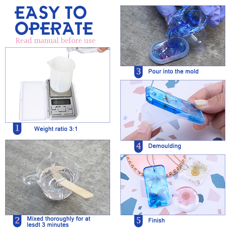 Epoxy Resin Kit Crystal Clear  - Mixing Cup Silicone recension och pris