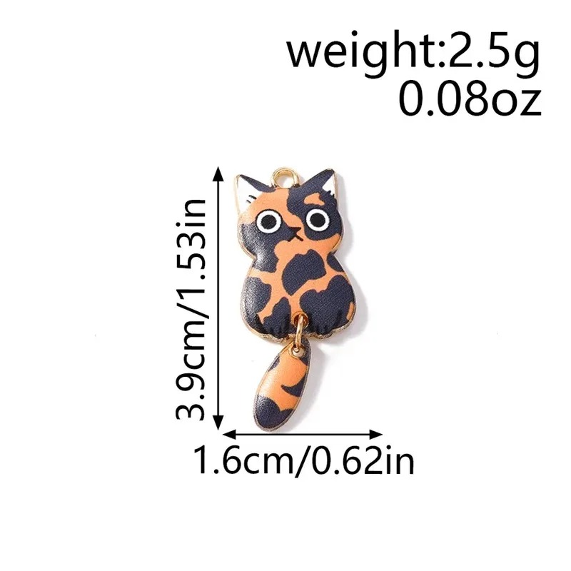 10Pcs 16×39mm Cute Cartoon Cat - Resin Craft Material recension och pris