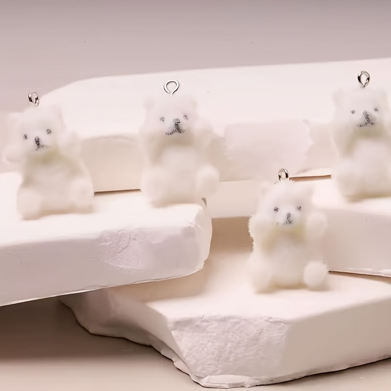 6Pcs Polar Bear Resin Charms C - Resin Craft Material recension och pris