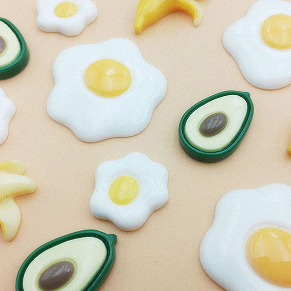 20Pcs Simulated Fried Egg Resi - Resin Craft Material recension och pris