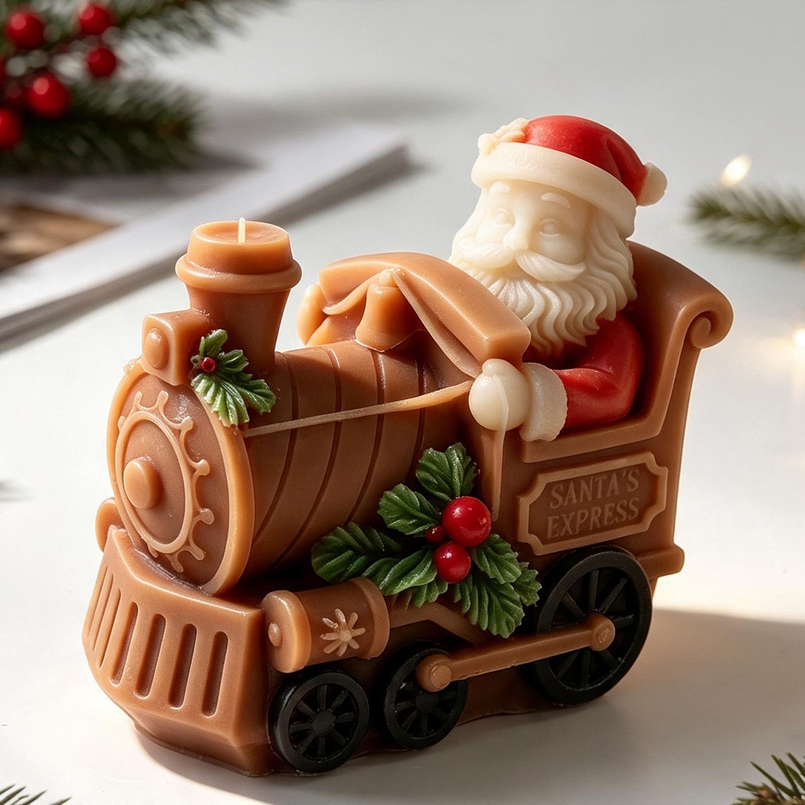 Christmas Candle Mold Train Sh - Resin Craft For Beginners recension och pris