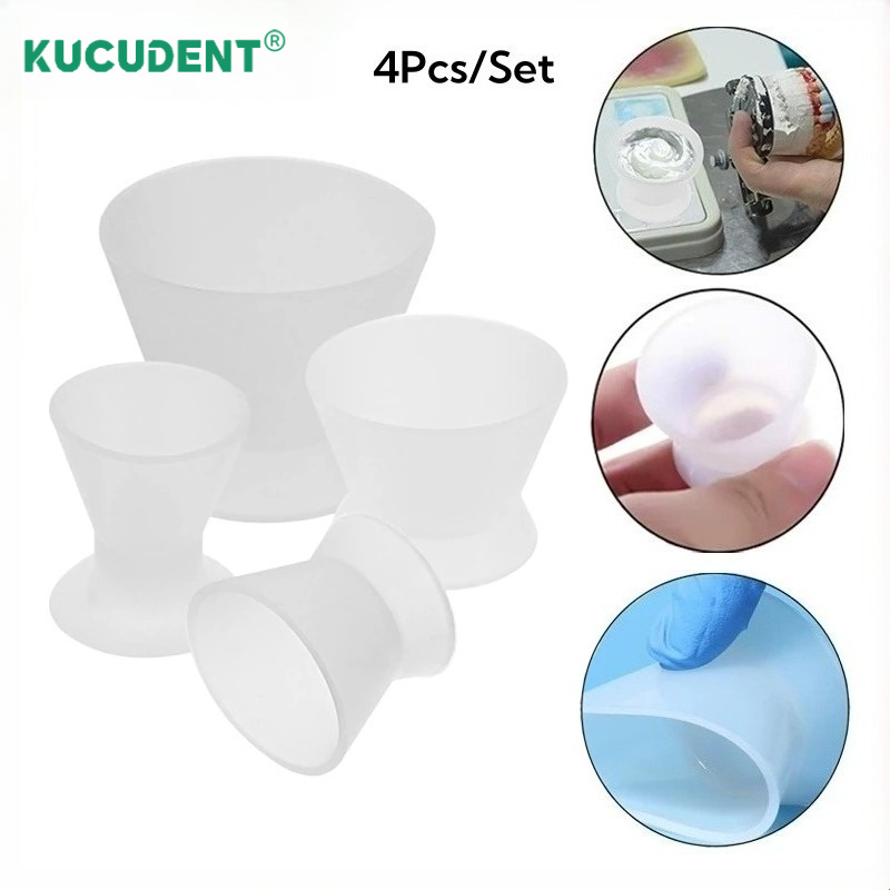 4Pcs/Set Dental Silicone Mixin - Mixing Cup Silicone recension och pris