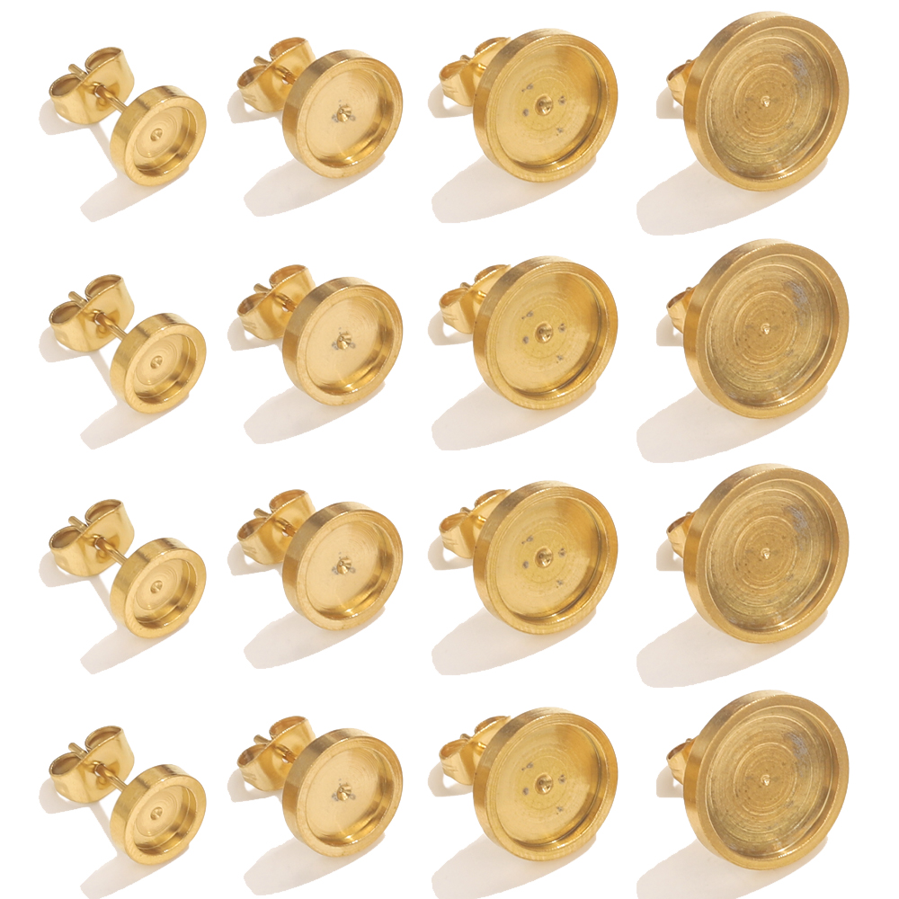 10pcs Stainless Steel Gold Ear - Resin Jewelry Kit recension och pris