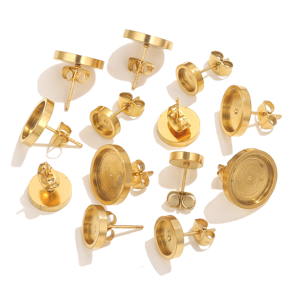 10pcs Stainless Steel Gold Ear - Resin Jewelry Kit recension och pris