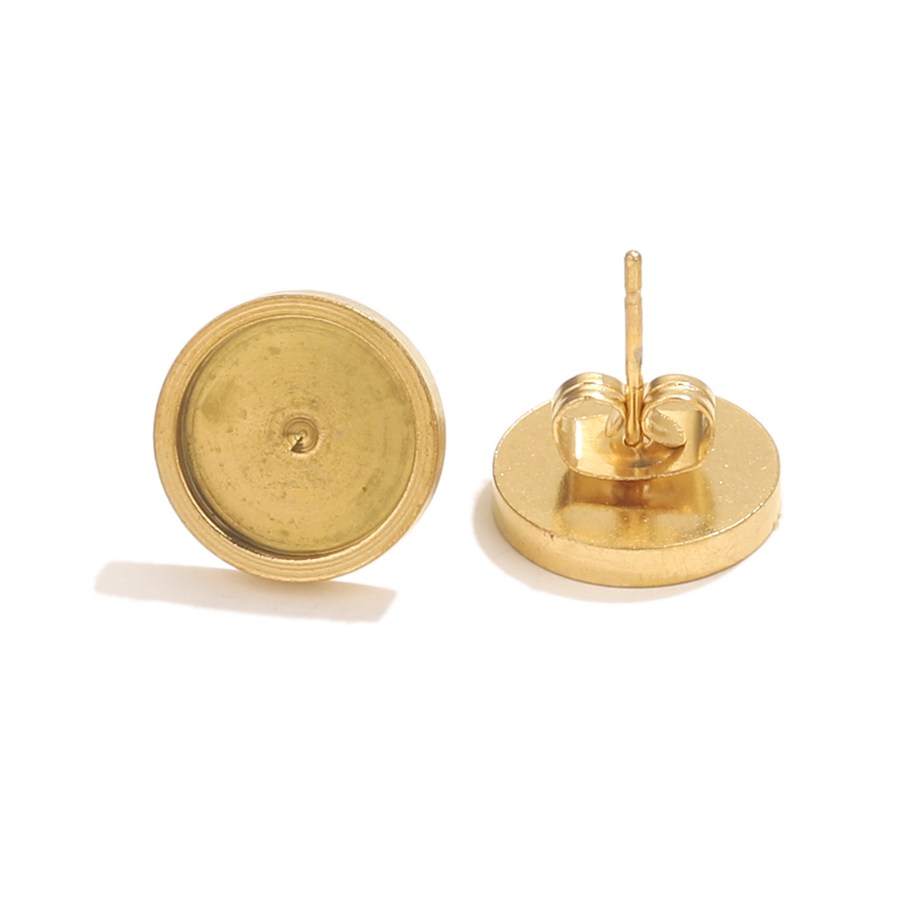 10pcs Stainless Steel Gold Ear - Resin Jewelry Kit recension och pris